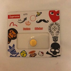 Aluminum Button Sticker